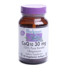 Bluebonnet 無麩質CoQ10素食軟膠囊 30mg, 1個, 90 件