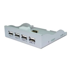 호환 USB 전면 패널 4 포트 허브 어댑터 데스크탑 3.5인치 FDD 플로피 베이용 10핀 케이블 PC 확장 브래킷