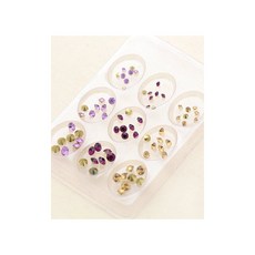 퀼트스타 [레진아트] 기요하라 큐빅스톤 세트_퍼플 RCP-03, 혼합, 1세트