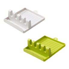 알뜰대장 조리도구 거치대, 1세트, 화이트+그린