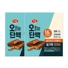 하림 오늘단백 밀크초코 카라멜바 12p, 576g, 2개