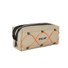 ESLNF 자전거 프론트 핸들 바 가방 600D 방수 스크래치 방지 열 보존 핸들 가방 자전거 부품, 03 Khaki