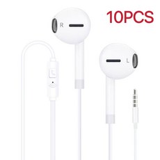 10PCS 5mm 범용 유선 휴대폰 컴퓨터 등을 위한 편안한 스테레오