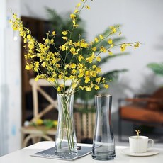 玻璃花瓶 歐式簡約 金邊口裝飾瓶 小蠻腰款 單枝花瓶 居家擺飾, A１款