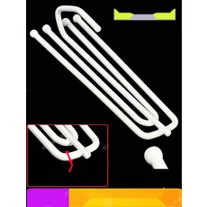 주름핀 사발이핀 커튼핀 커튼후크 커튼고리 나비주름 부자재, 12. 실버 아연도금 100개