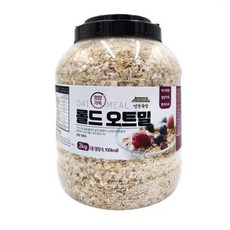 건강곡간 영양가득 롤드오트밀 통, 2kg, 1개