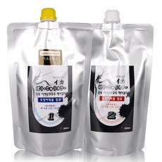 뉴겐 금송 이카보쿠쥬우 헤어컬러(오징어 먹물) 1제500ml+2제500ml, 다크 브라운, 1개
