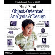 (영문도서) Head First Object-Oriented Analysis and Design: A Brain Friendly Guide to OOA&D Paperback, O'Reilly Media, English, 9780596008673