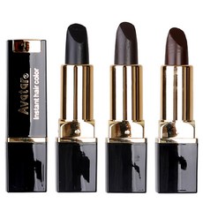 아바타 새치 커버 스틱 즉석 바르는 흰머리 립스틱형, 자연갈색, 1개