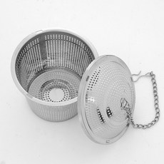 쿠킹홈 304 스텐 다시망 원통형 8.5cm 멸치국물용 고리형, 1개