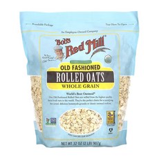 밥스레드밀 올드 패션 롤드 오트 홀 그레인 Rolled Oats Grain 907g