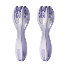 손가락 마사지기 스트레칭 휴대용 지압 롤러, 퍼플 2입, 1개