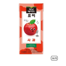미닛메이드 조이 사과, 195ml, 96개