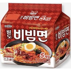 팔도비빔면 매운맛 130g, 5개