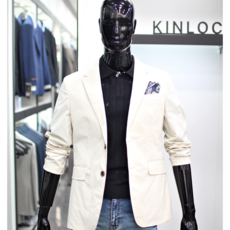 킨록 24SS 라이트베이지칼라 면혼방 스판소재 남자자켓 FFB50