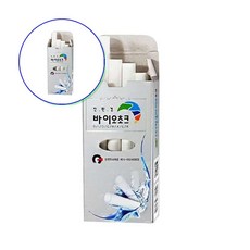 쌍문상회 지금 필요한 워터초크분필 워터초크 워터초크칠판용 바이오초크 물크레용 바이오 초크 분필 칠판 극세사지우개 하양색 물분필 칠판지우개 1갑10본 칠판소모품 - 31872EA, 본상품