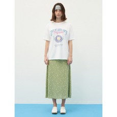 에잇세컨즈 플로럴 패턴 스커트 그린 (354727MQ1M) 354727MQ1M