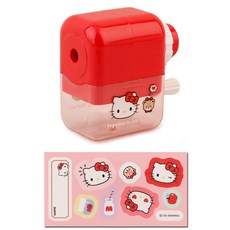 산리오 캐릭터즈 미니 수동 연필깎이 휴대용 생일 답례품 새학기준비물, 1개, 헬로키티