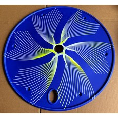 픽시 디스크휠 카본 커버형, 1개, 1cm, 700C 블루 플라워