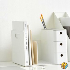 RS 콤보책꽂이 흰색 9X210mm 데스크수납함 책상책꽂이