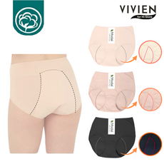 비비안 histore 면 모달 위생팬티 빅사이즈 샘방지 팬티 초경 생리 선물 여성 면팬티_2매