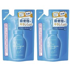 센카 올 클리어 더블 워시 폼 리필용, 130ml, 2개