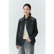 잠뱅이 26SS 여성) 난스판 블랙 베이직 데님 셔츠 DH AQ1DDH153-BK