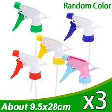 1-10Pcs 플라스틱 스프레이 병 수동 트리거 재사용 가능한 안개 스트림 분무기 탑 홈 오피스 청소 정원 액, 06 Random-3PCS