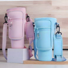 텀블러백 텀블러 가방 물병 주머니 파우치, 1개, 아이보리