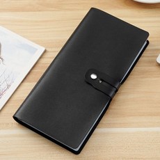 新款家用銀行存款單收納包，多功能存摺票據銀行卡夾, 1個, 黑色