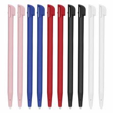 2DS 스타일러스 닌텐도 2DS용 스타일러스 펜 10개 펑왕리 플라스틱 터치 펜 세트(5가지 색상 제공)