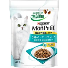 Purina Mon Petit 貓咪乾糧 5種海鮮風味 3LB/1.36kg, 450g, 1個, 鮮魚什錦泌尿保健