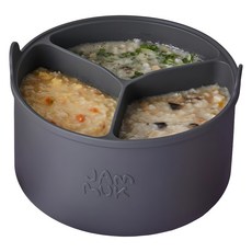 Jam Muk 韓國製造 飯鍋隔層 6人份 MAX, 炭灰色, 1個, 單品