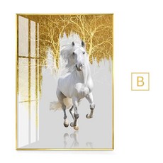 고급 모던 풍수인테리어 말그림 거실 호텔 대형, B