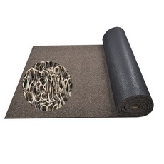 미끄럼방지 롤매트 현관발판 수지씨앤엘 고급 투톤 코일롤매트 120x100cm당 두께20mm, 브라운베이지, 1개