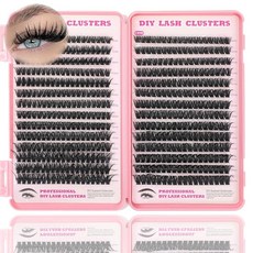 속눈썹 클러스터 키트 560개 키트 9-16mm 개별 연장 D 컬 플러피 위스피 인조 속눈썹(50D+60D 신제품 키트), 80D+100D Lash 9-16mm, Lash Clusters Kit, 1개