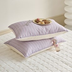 _ ON 젤라또극세사 베개커버 50x70 라벤더st+아이보리_CV0325208, _ ON 젤라또극세사 베개커버 50x70 라벤더st+아