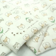 雙層紗布 柴犬圖案 布哥哥商店 嬰兒手作拼布