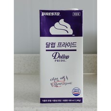 달럽프라이드 식물성 신선한휘핑크림1000ml 아이스박스, 1L, 1개