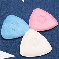 원단용 쵸크 삼각 로얄초크, 1개, 하늘,분홍