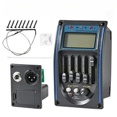 미웨이어 4/5 밴드 기타 픽업 EQ 이퀄라이저 피에조 LCD 디스플레이 튜닝 기능 프리앰프, 01 5 Bands