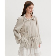 룩캐스트 LOOKAST 리나 셔링 윈드브레이커 점퍼 / LINA SHIRRING WINDBREAKER JUMPER 3colors