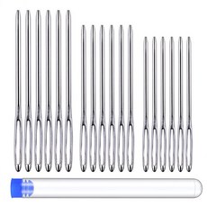 LMDZ 18PCS 큰 눈 무딘 바느질 바늘 바느질 스티치 바늘 가죽 바늘 패브릭 크로스 스티치 바늘 플라스틱 바느질 병, 보여진 바와 같이, 1개