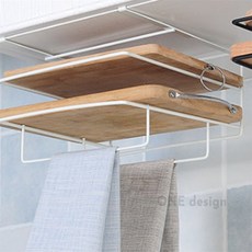 원디자인 도어걸이 도마거치대 화이트 행주걸이