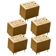5PCS HK4100F-DC5V-SHG SPDT PCB 미니 신호 릴레이 6핀 1 폼 C 3A 250VAC30VDC 밀봉된 0.2W 코일 표준 410021F 풋프 JRC-21F 및