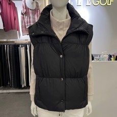 엘르골프 [2001안양점] 넥 오버 셔링 버튼 덕다운 베스트