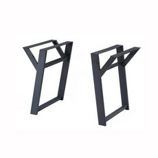 Y字形斜角金屬餐桌腳，穩固耐用，簡約時尚，適用於各種桌面，輕鬆打造理想用餐空間, 1個