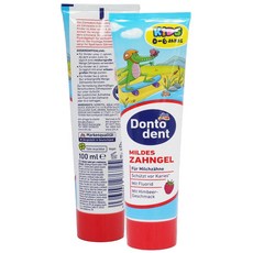 德國 DONTODENT 兒童牙膏 100ML 含氟牙膏 幼兒牙膏 薄荷 DM, 1個, 覆盆子味-6歲以下 / 6725