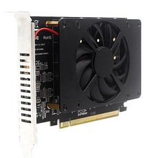 PCIe x16 轉 M.2 NVMe 4槽 信號拆分擴充卡, 1個, 轉接卡+風扇模組