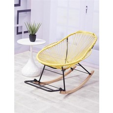 테라스 라탄 의자 흔들 거실 등나무 휴식 낮잠 체어 안락, 3. 브라운 (업그레이드)